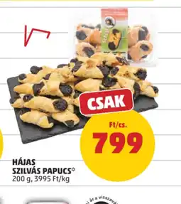 PENNY Hájas szilvás papucs ajánlat
