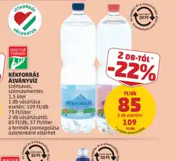 PENNY Kékforrás Ásványv visszaváltás!z ajánlat