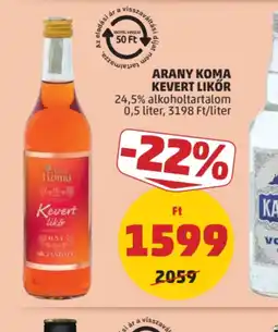 PENNY Arany Koma Kevert Likőr ajánlat