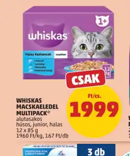 PENNY Whiskas Macskaeledel Multipack ajánlat