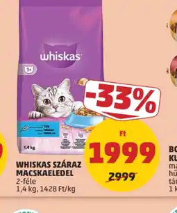 PENNY Whiskas Száraz Macskaeledel ajánlat