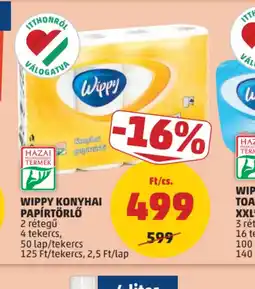 PENNY Wippy konyhai papírtörlő ajánlat