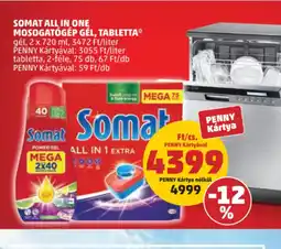 PENNY Somat All in One Mosogatgép Gél, Tabletta ajánlat