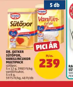 PENNY Dr. Oetker Sütőpor, Vanillincukor Multipack ajánlat