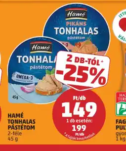 PENNY Hamé Tonhalas Pástétom ajánlat