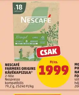 PENNY Nescafé Farmers Origins Kávékapszula ajánlat
