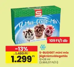 Spar S-BUDGET Mini Mix jégkrémválogatás ajánlat