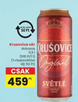 Spar Krusovice sör ajánlat