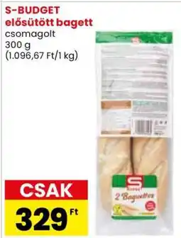 Spar S-BUDGET elősütött bagett ajánlat