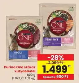 Spar PURINA ONE Száraz kutyaeledel ajánlat