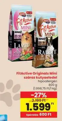 Spar FitActive Originals Mini száraz kutyaeledel ajánlat
