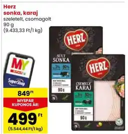 Spar Herz sonka, karaj ajánlat