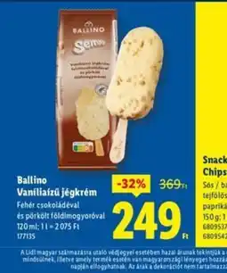 Lidl Ballino Vaníliaízű jégkrém ajánlat