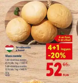 Lidl Vizes zsemle ajánlat