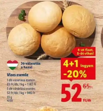 Lidl Vizes zsemle ajánlat