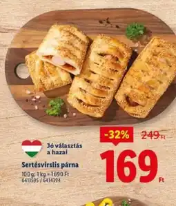 Lidl Sertésvirslis párna ajánlat