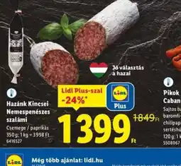 Lidl Hazánk Kincsei Nemespenészes szalámi ajánlat