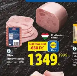 Lidl Pikok Szendvicssonka ajánlat