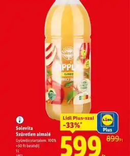 Lidl Solevita Szűretlen almalé ajánlat