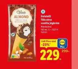 Lidl Gelatelli Tölcséres vanília jégkrém ajánlat