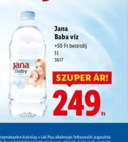 Lidl Jana Baba víz ajánlat