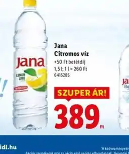 Lidl Jana Citromos víz ajánlat