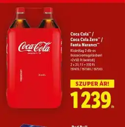 Lidl Coca Cola / Coca Cola Zero / Fanta Narancs ajánlat