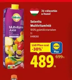 Lidl Solevita Multivitaminlé ajánlat