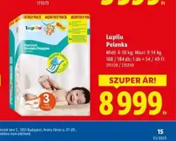 Lidl Lupilu Pelenka ajánlat