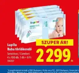 Lidl Lupilu Baba törlőkendő ajánlat