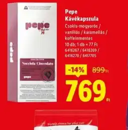 Lidl Pepe Kávékapszula ajánlat