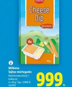Lidl Milbona Sajtos mártogats ajánlat