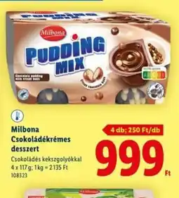 Lidl Milbona Csokoládékrémes desszert ajánlat