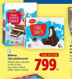 Lidl Milbona Tejes Pisktaszelet ajánlat