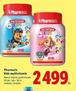 Lidl Pharmasis Kids multivitamin ajánlat