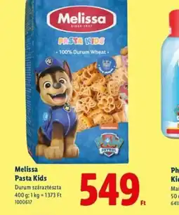 Lidl Melissa Pasta Kids ajánlat