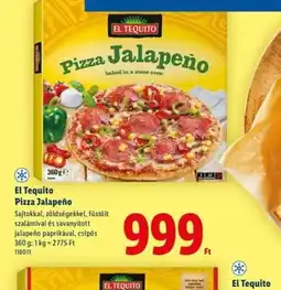Lidl El Tequito Pizza Jalapeno ajánlat