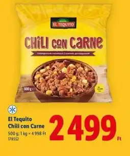 Lidl El Tequito Chili con Carne ajánlat