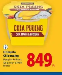 Lidl El Tequito Chia Puding ajánlat