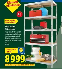 Lidl Parkside Műhelypolc ajánlat