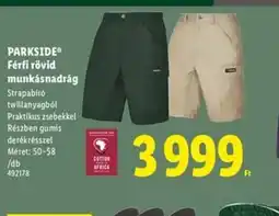 Lidl Parkside Férfi rövid munkásnadrág ajánlat