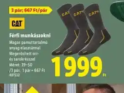 Lidl CAT Férfi munkászokni ajánlat