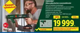 Lidl Parkside Akkus gipszkarton csavarozkészlet ajánlat