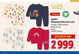 Lidl lupilu Biopamut babaruha szett ajánlat