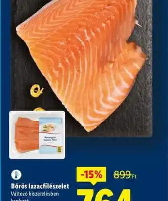 Lidl Bőrös lazacfilészelet ajánlat
