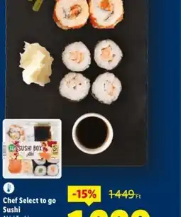 Lidl Chef Select to go Sushi ajánlat