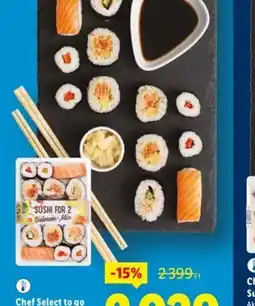 Lidl Chef Select to go Sushi Box 2 főre ajánlat