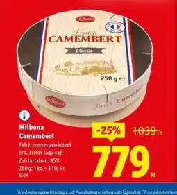 Lidl Milbona Camembert ajánlat