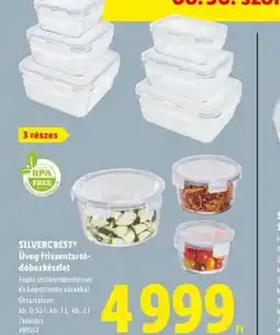 Lidl Silvercrest Üveg frissentart-dobozkészlet ajánlat