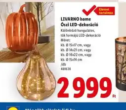 Lidl Livarno Home Őszi LED-dekoráci ajánlat
